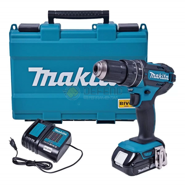 PARAFUSADEIRA/FURADEIRA DE IMPACTO À BATERIA MAKITA - DHP482SY