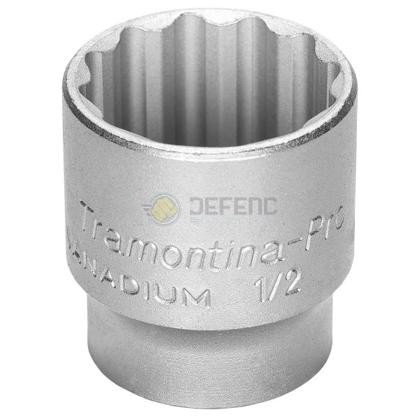 Soquete Estriado em Aço Cromo Vanádio 33 mm - Encaixe 1/2" Tramontina PRO 44833133