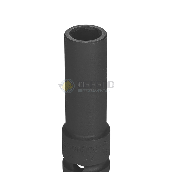Soquete de Impacto Sextavado Longo em Aço Cromo Molibdênio 20 mm - Encaixe 1/2'' Tramontina PRO 44885120