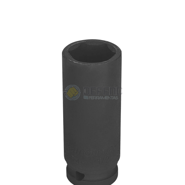 Soquete de Impacto Sextavado Longo em Aço Cromo Molibdênio 23 mm - Encaixe 1/2'' Tramontina PRO 44885123