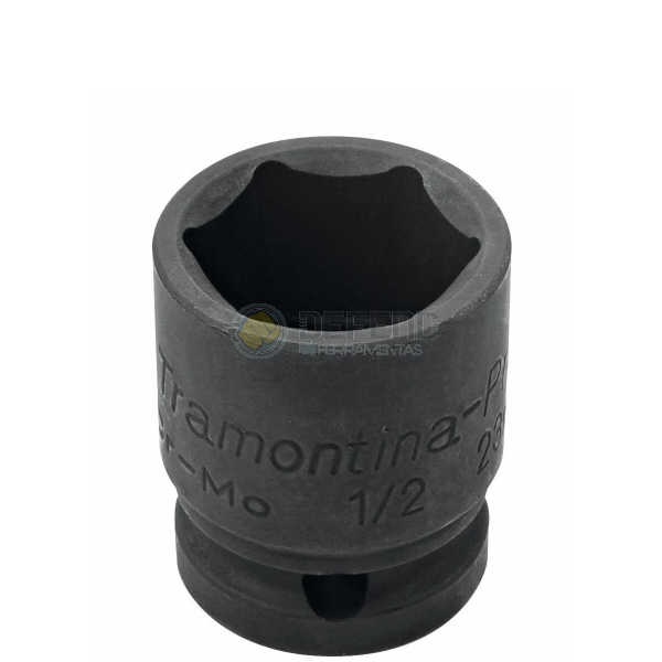 Soquete de Impacto Sextavado em Aço Cromo Molibdênio 8 mm - Encaixe 1/2'' Tramontina PRO 44880108