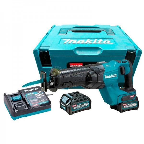 KIT SERRA SABRE + 2 BATERIA 40V 2,5Ah + CARREGADOR DE BATERIA MAKITA - JR001GD201