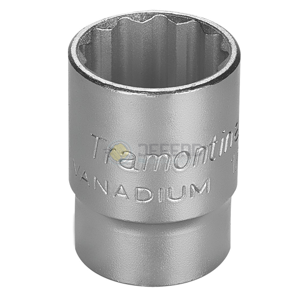 Soquete Estriado em Aço Cromo Vanádio 24 mm - Encaixe 1/2" Tramontina PRO 44833124