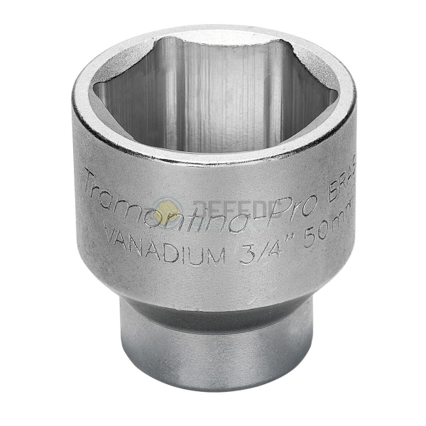 Soquete Sextavado em Aço Cromo Vanádio 18 mm - Encaixe 3/4" Tramontina PRO 44861118