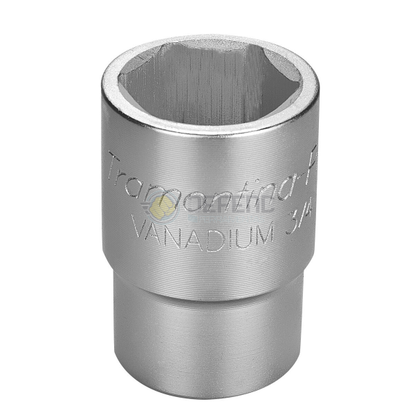 Soquete Sextavado em Aço Cromo Vanádio 21 mm - Encaixe 3/4" Tramontina PRO 44861121