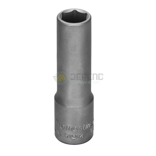 Soquete Sextavado Longo em Aço Cromo Vanádio 11 mm - Encaixe 1/2" Tramontina PRO 44802111