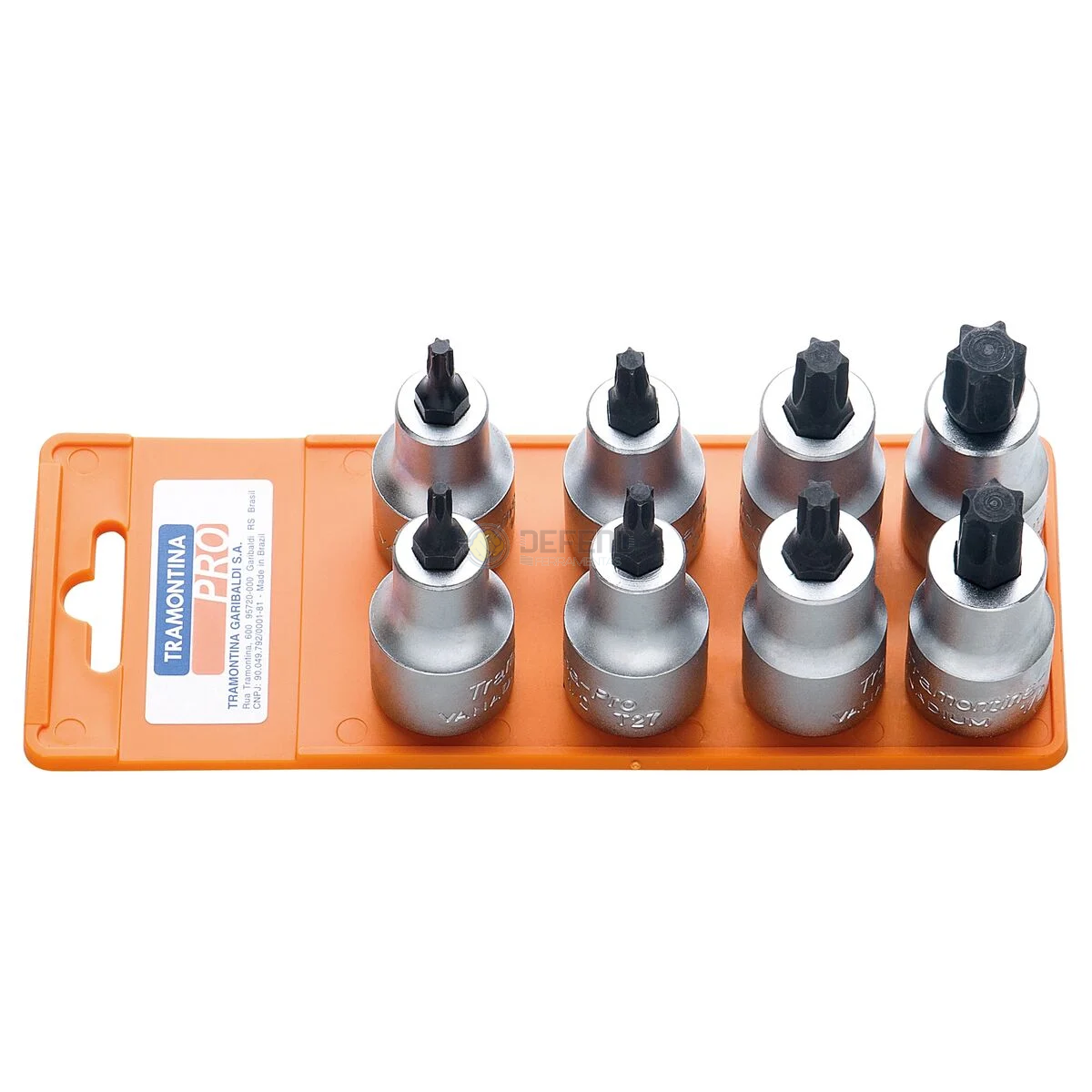 Jogo de Soquetes 1/2" Ponta Trafix - 8 Peças Tramontina PRO 448844508