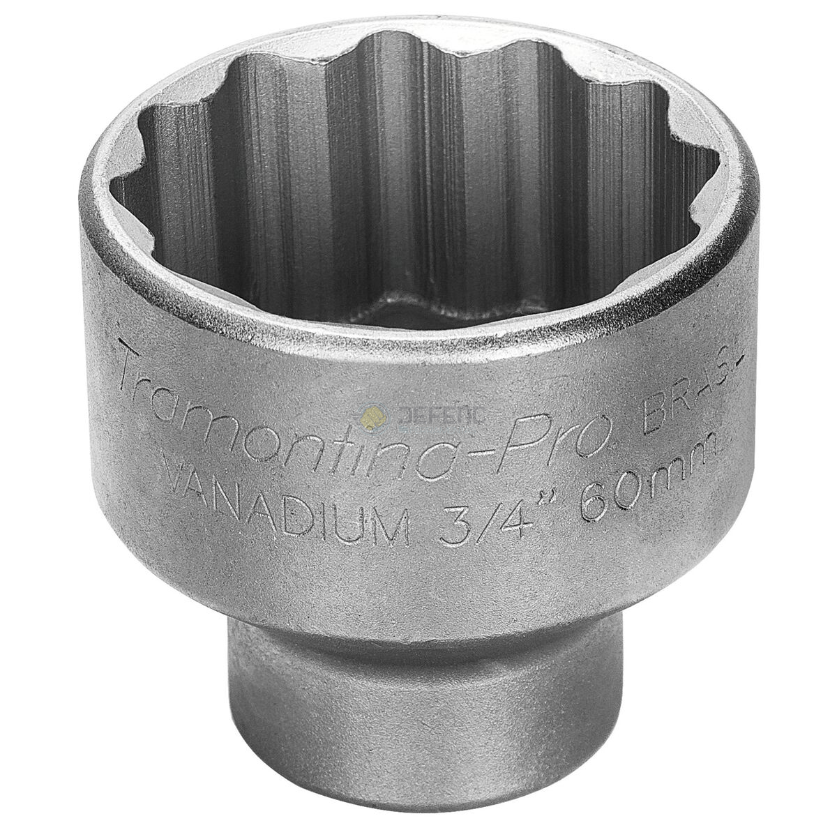 Soquete Estriado em Aço Cromo Vanádio 46 mm - Encaixe 3/4" Tramontina PRO 44853146