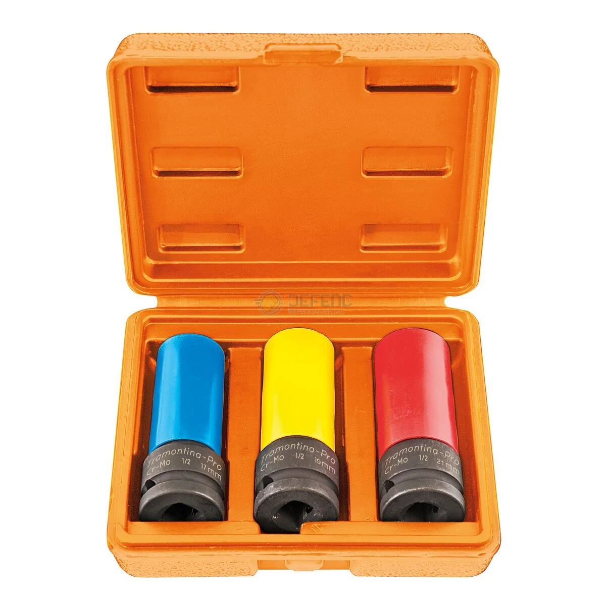 Jogo de Soquetes de Impacto 1/2" 3 Peças Tramontina PRO 44889203