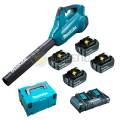 SOPRADOR + 4BAT 18V 5AH + CARREGADOR DUPLO + MALETA KIT 220V MAKITA - DUB362Z