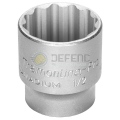 Soquete Estriado em Aço Cromo Vanádio 30 mm - Encaixe 1/2" Tramontina PRO 44833130